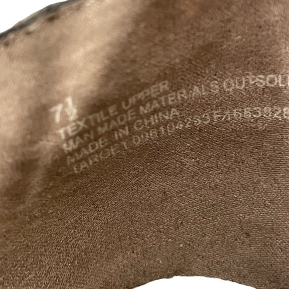 DV Dolce Vita Tan Faux Perforated Suede Zip Western Ankle Boot Sz 7.5 - Picture 11 of 12